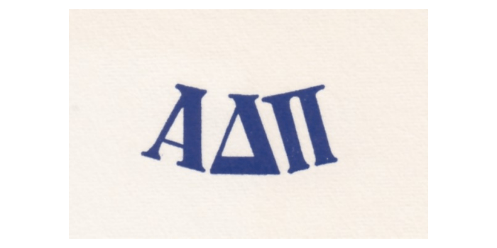 Alpha delta pi greek letters