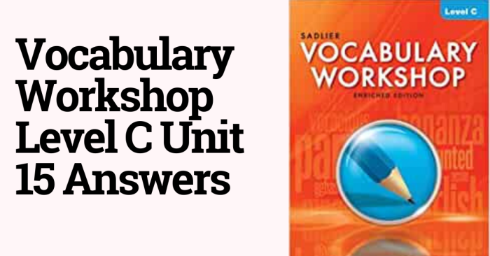 Vocabulary workshop unit 14 level c