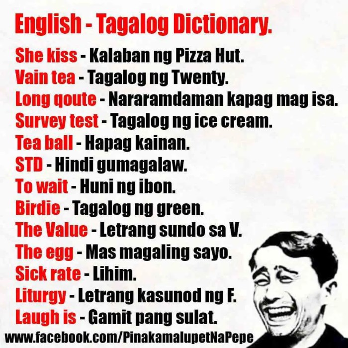 Pinoy henyo words list funny tagalog